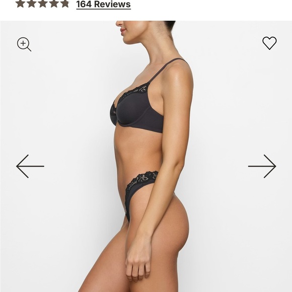 SKIMS Fits Everybody Lace Underwire Bra 38DD - Picture 2 of 8